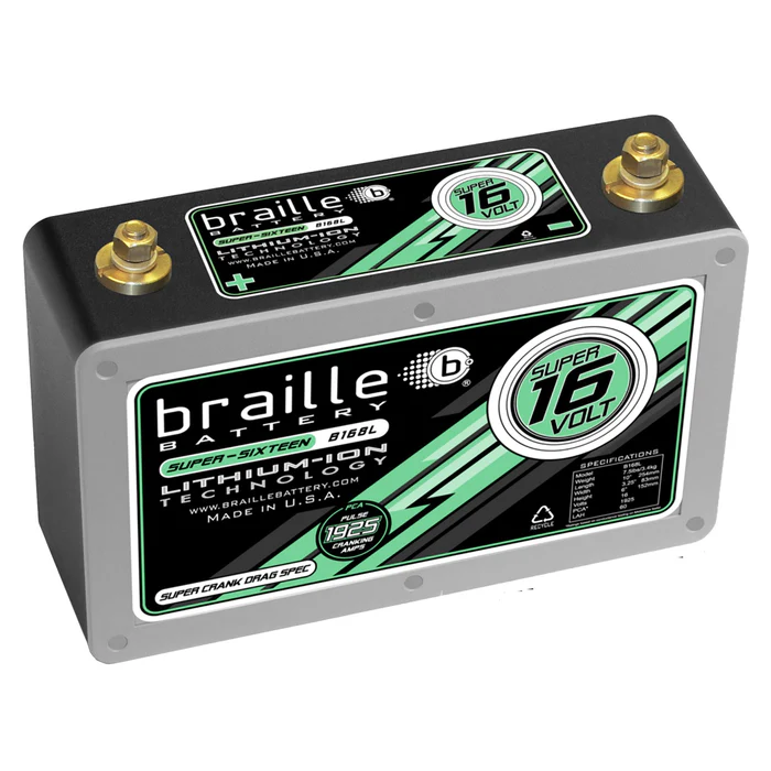 Braille B168L Super 16v | SLKC Racing B169L 1200x1200 crop center B169L Braille Lithium “Super 16” Volt Battery